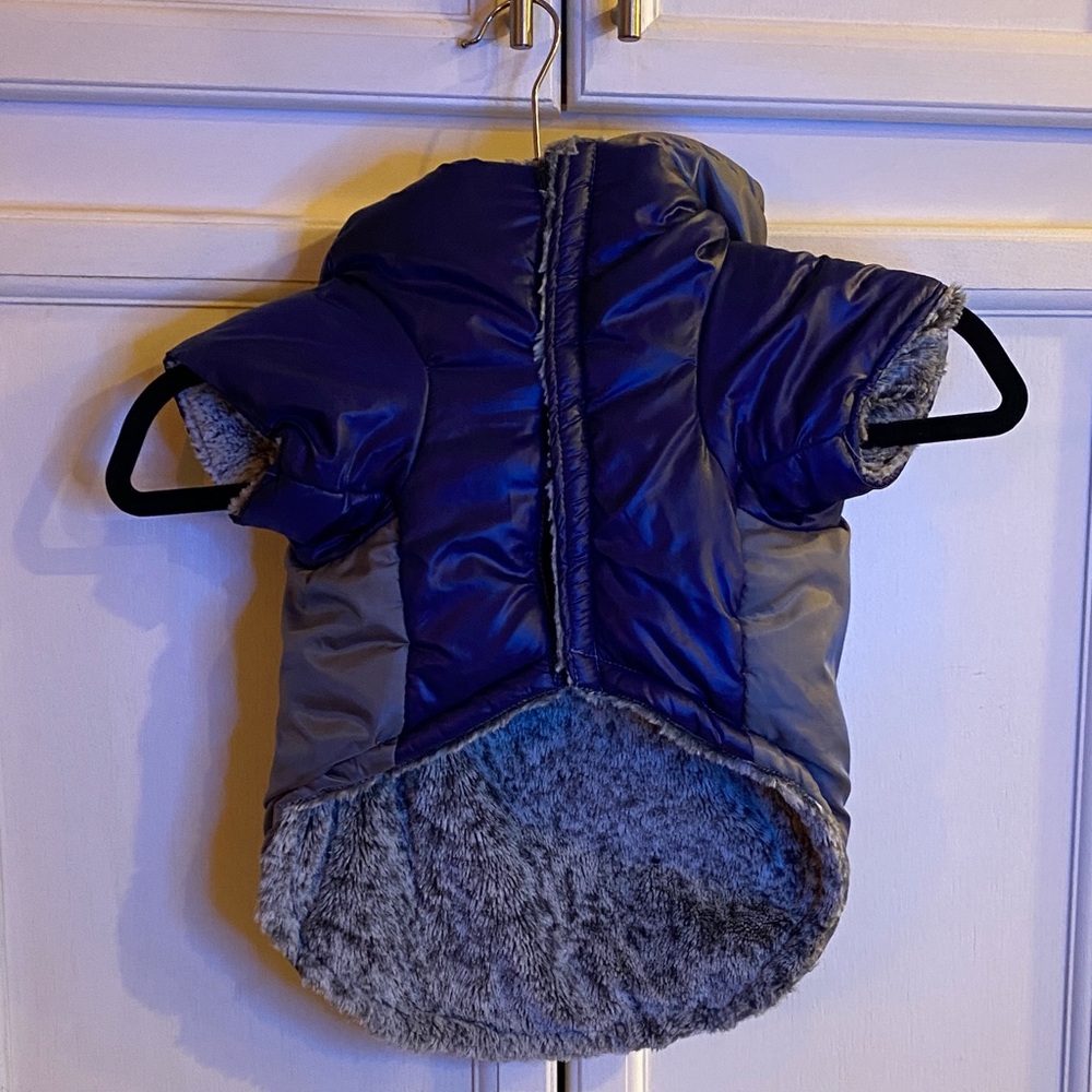 Top Paw Blue and Gray Dog Jacket